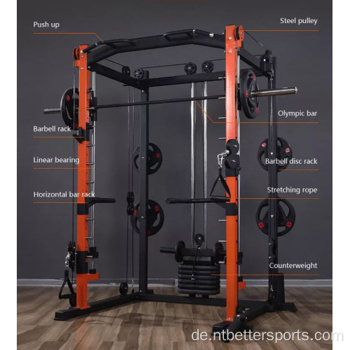 Longmen Rahmen multifunktionaler Squat Rack Fitness-Geräte